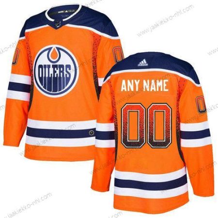 Adidas Miesten Edmonton Oilers Mukautettu Oranssi Paita