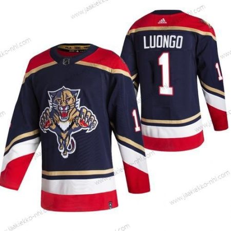 Adidas Miesten Florida Panthers #1 Roberto Luongo Musta 2020-21 Käänteinen Retro Vaihtopaita NHL Paita