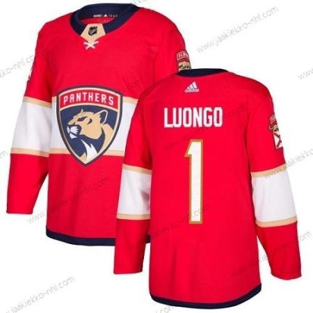 Adidas Miesten Florida Panthers #1 Roberto Luongo Punainen Kotiottelupaita Aito Ommeltu NHL Paita