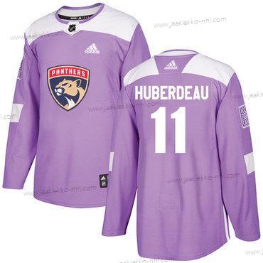 Adidas Miesten Florida Panthers #11 Jonathan Huberdeau Violetti Aito Taistelee syöpää vastaan Ommeltu NHL Paita