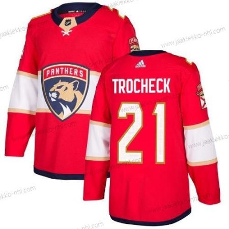 Adidas Miesten Florida Panthers #21 Vincent Trocheck Punainen Kotiottelupaita Aito Ommeltu NHL Paita