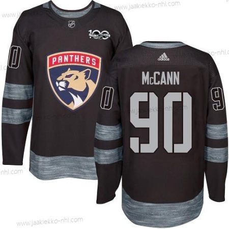 Adidas Miesten Florida Panthers #90 Jared Mccann Musta 1917-2017 100th Vuosipäivä Ommeltu NHL Paita