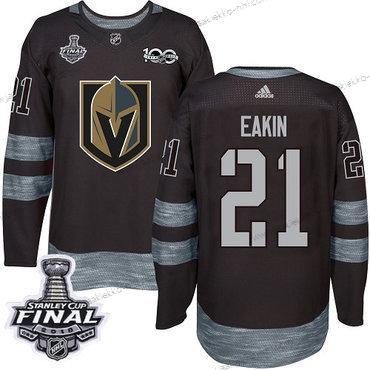 Adidas Miesten Kultaen Knights #21 Cody Eakin Musta 1917-2017 100th Vuosipäivä 2018 Stanley Cup Final Ommeltu NHL Paita