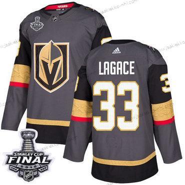 Adidas Miesten Kultaen Knights #33 Maxime Lagace Harmaa Kotiottelupaita Aito 2018 Stanley Cup Final Ommeltu NHL Paita