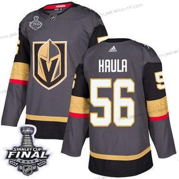 Adidas Miesten Kultaen Knights #56 Erik Haula Harmaa Kotiottelupaita Aito 2018 Stanley Cup Final Ommeltu NHL Paita