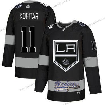 Adidas Miesten La Los Angeles Kings With Dodgers 11 Anze Kopitar Musta Paita