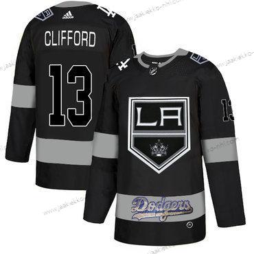 Adidas Miesten La Los Angeles Kings With Dodgers 13 Kyle Clifford Musta Paita