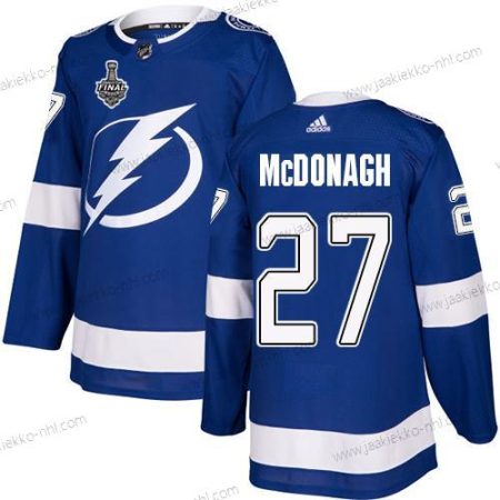 Adidas Miesten Lightning #27 Ryan Mcdonagh Sininen Kotiottelupaita Aito 2020 Stanley Cup Final Ommeltu NHL Paita