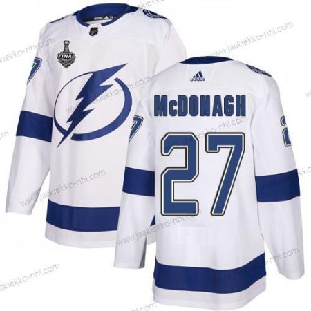 Adidas Miesten Lightning #27 Ryan Mcdonagh Valkoinen Road Aito 2020 Stanley Cup Final Ommeltu NHL Paita