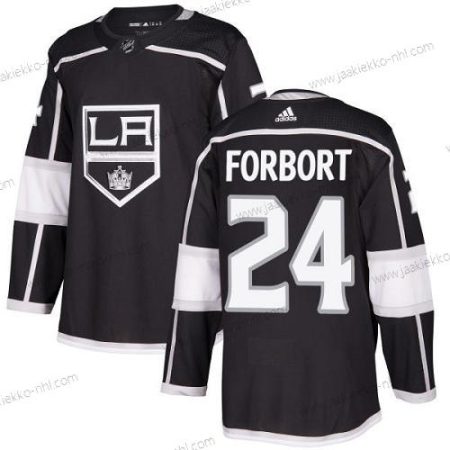 Adidas Miesten Los Angeles Kings #24 Derek Forbort Musta Kotiottelupaita Aito Ommeltu NHL Paita