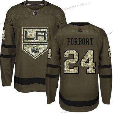 Adidas Miesten Los Angeles Kings #24 Derek Forbort Vihreä Salute to Service Ommeltu NHL Paita