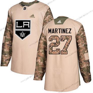 Adidas Miesten Los Angeles Kings #27 Alec Martinez Maastokuvio Aito 2017 Veterans Day Ommeltu NHL Paita