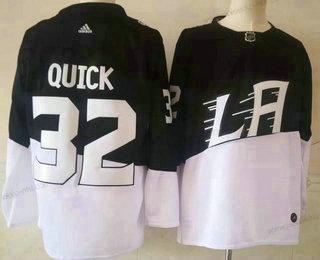 Adidas Miesten Los Angeles Kings #32 Jonathan Quick Musta 2020 Stadium Series Ommeltu NHL Paita