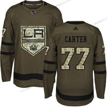 Adidas Miesten Los Angeles Kings #77 Jeff Carter Vihreä Salute to Service Ommeltu NHL Paita