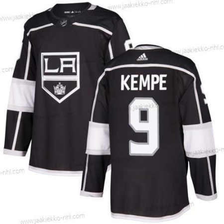 Adidas Miesten Los Angeles Kings #9 Adrian Kempe Musta Kotiottelupaita Aito Ommeltu NHL Paita