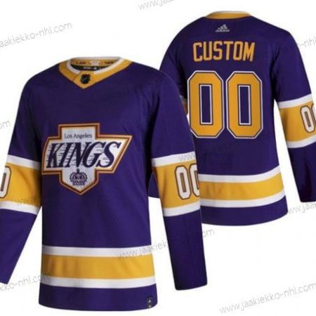 Adidas Miesten Los Angeles Kings Mukautettu Violetti Jääkiekko NHL Ommeltu Paita