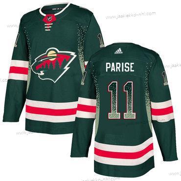 Adidas Miesten Minnesota Wild #11 Zach Parise Vihreä Paita