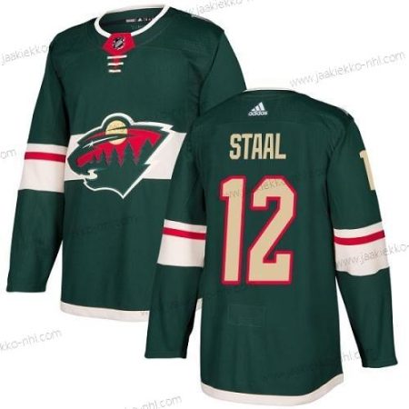 Adidas Miesten Minnesota Wild #12 Eric Staal Vihreä Kotiottelupaita Aito Ommeltu NHL Paita