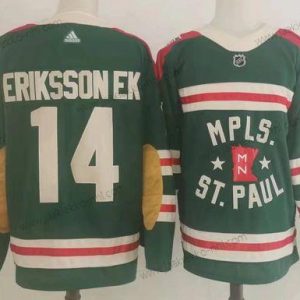 Adidas Miesten Minnesota Wild 14 Erikssonek Vihreä Klassinen Edition 2022 NHL Paita