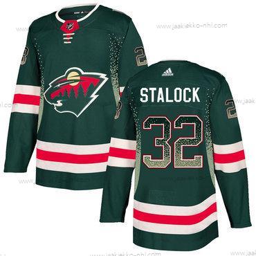 Adidas Miesten Minnesota Wild #32 Alex Stalock Vihreä Paita