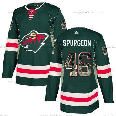 Adidas Miesten Minnesota Wild #46 Jared Spurgeon Vihreä Paita