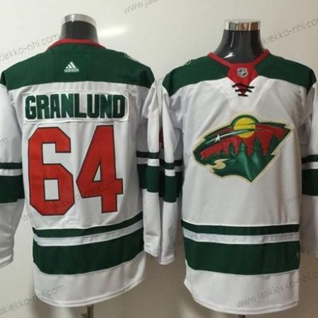 Adidas Miesten Minnesota Wild #64 Mikael Granlund Valkoinen Road Aito Ommeltu NHL Paita