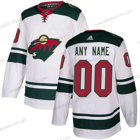 Adidas Miesten Minnesota Wild Mukautettu NHL Aito Valkoinen Paita