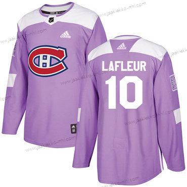 Adidas Miesten Montreal Canadiens #10 Guy Lafleur Violetti Aito Taistelee syöpää vastaan Ommeltu NHL Paita