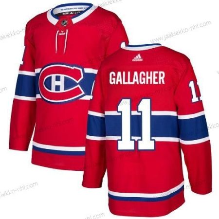 Adidas Miesten Montreal Canadiens #11 Brendan Gallagher Punainen Kotiottelupaita Aito Ommeltu NHL Paita