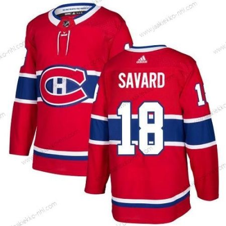 Adidas Miesten Montreal Canadiens #18 Serge Savard Punainen Kotiottelupaita Aito Ommeltu NHL Paita