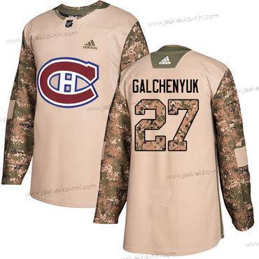 Adidas Miesten Montreal Canadiens #27 Alex Galchenyuk Maastokuvio Aito 2017 Veterans Day Ommeltu NHL Paita