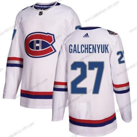 Adidas Miesten Montreal Canadiens #27 Alex Galchenyuk Valkoinen Aito 1917-2017 100th Klassinen Ommeltu NHL Paita