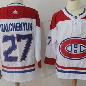 Adidas Miesten Montreal Canadiens #27 Alex Galchenyuk Valkoinen Road Aito Ommeltu NHL Paita