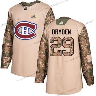 Adidas Miesten Montreal Canadiens #29 Ken Dryden Maastokuvio Aito 2017 Veterans Day Ommeltu NHL Paita