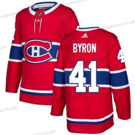 Adidas Miesten Montreal Canadiens #41 Paul Byron Punainen Kotiottelupaita Aito Ommeltu NHL Paita