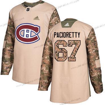 Adidas Miesten Montreal Canadiens #67 Max Pacioretty Maastokuvio Aito 2017 Veterans Day Ommeltu NHL Paita