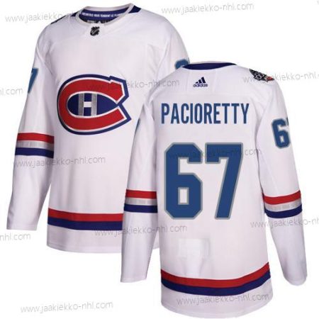 Adidas Miesten Montreal Canadiens #67 Max Pacioretty Valkoinen Aito 1917-2017 100th Klassinen Ommeltu NHL Paita