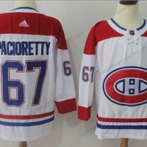 Adidas Miesten Montreal Canadiens #67 Max Pacioretty Valkoinen Road Aito Ommeltu NHL Paita