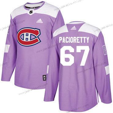 Adidas Miesten Montreal Canadiens #67 Max Pacioretty Violetti Aito Taistelee syöpää vastaan Ommeltu NHL Paita