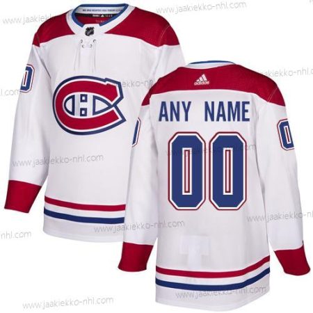 Adidas Miesten Montreal Canadiens Mukautettu NHL Aito Valkoinen Paita