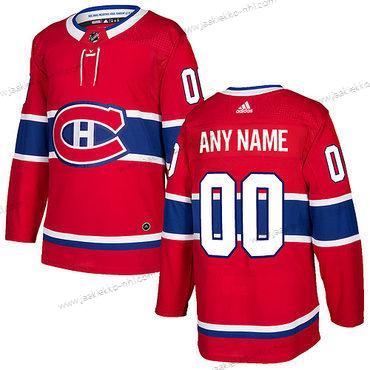 Adidas Miesten Montreal Canadiens Mukautettu Punainen 2017-2018 Jääkiekko Ommeltu NHL Paita