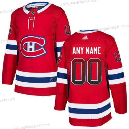 Adidas Miesten Montreal Canadiens Mukautettu Punainen Paita