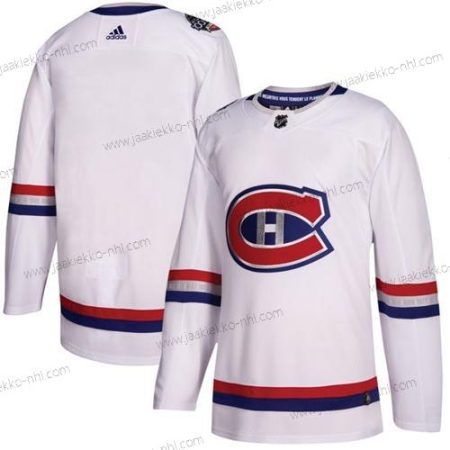 Adidas Miesten Montreal Canadiens Tyhjä Valkoinen Aito 1917-2017 100th Klassinen Ommeltu NHL Paita