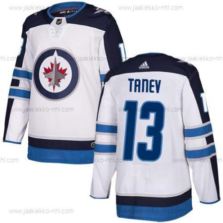 Adidas Miesten NHL Winnipeg Jets #13 Brandon Tanevy Kolmas paita Valkoinen Aito Paita