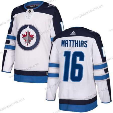 Adidas Miesten NHL Winnipeg Jets #16 Shawn Matthias Kolmas paita Valkoinen Aito Paita