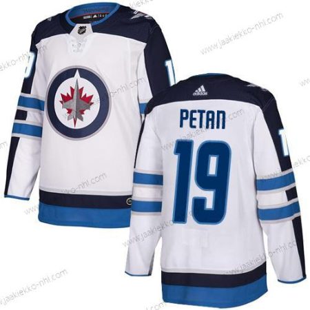 Adidas Miesten NHL Winnipeg Jets #19 Nic Peta Kolmas paita Valkoinen Aito Paita