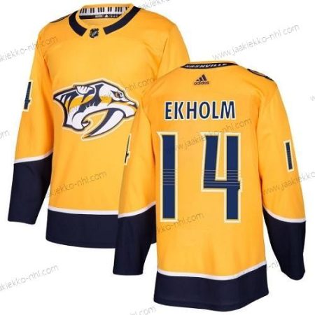 Adidas Miesten Nashville Predators #14 Mattias Ekholm Keltainen Kotiottelupaita Aito Ommeltu NHL Paita