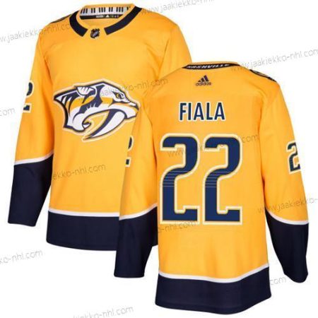 Adidas Miesten Nashville Predators #22 Kevin Fiala Keltainen Kotiottelupaita Aito Ommeltu NHL Paita