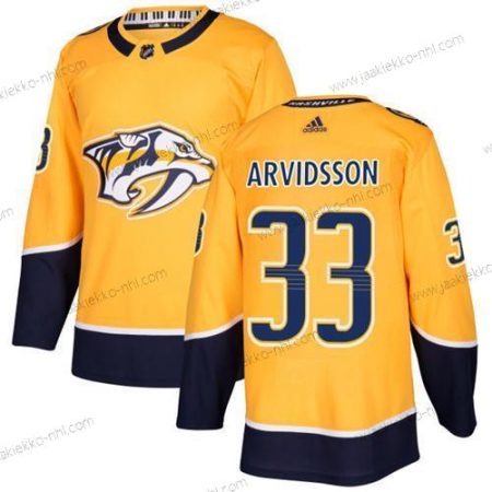 Adidas Miesten Nashville Predators #33 Viktor Arvidsson Keltainen Kotiottelupaita Aito Ommeltu NHL Paita