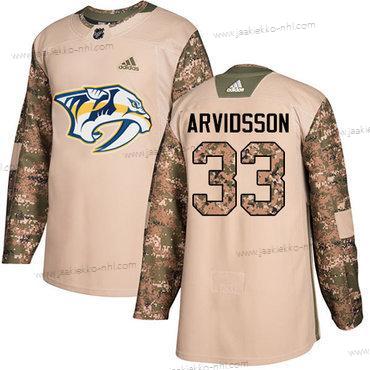 Adidas Miesten Nashville Predators #33 Viktor Arvidsson Maastokuvio Aito 2017 Veterans Day Ommeltu NHL Paita